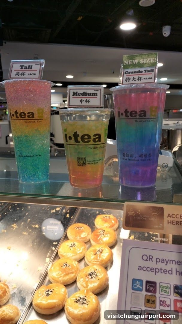 Bubble Tea and Pastry Display