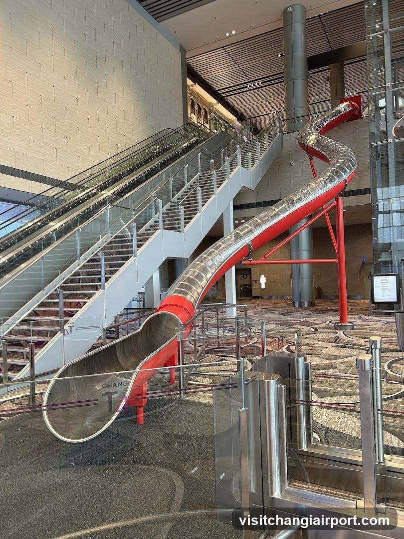Indoor Slide and Stairs in Public Space