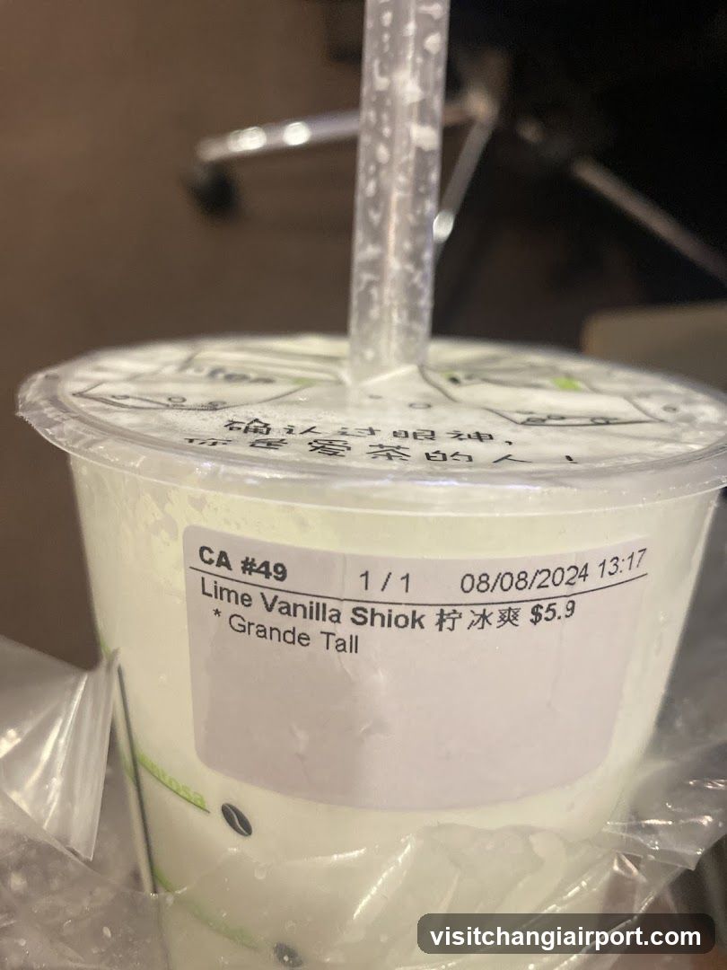 Lime Vanilla Shiok Drink Cup