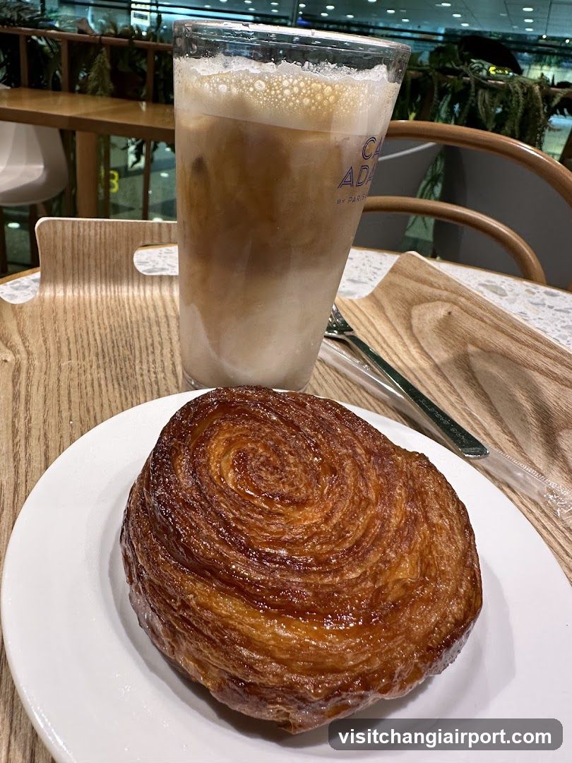 Iced Coffee and Pastry
