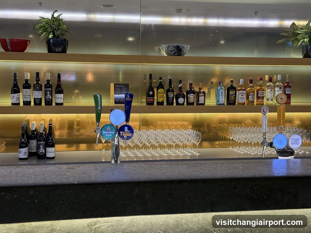 Bar Interior with Alcoholic Beverages