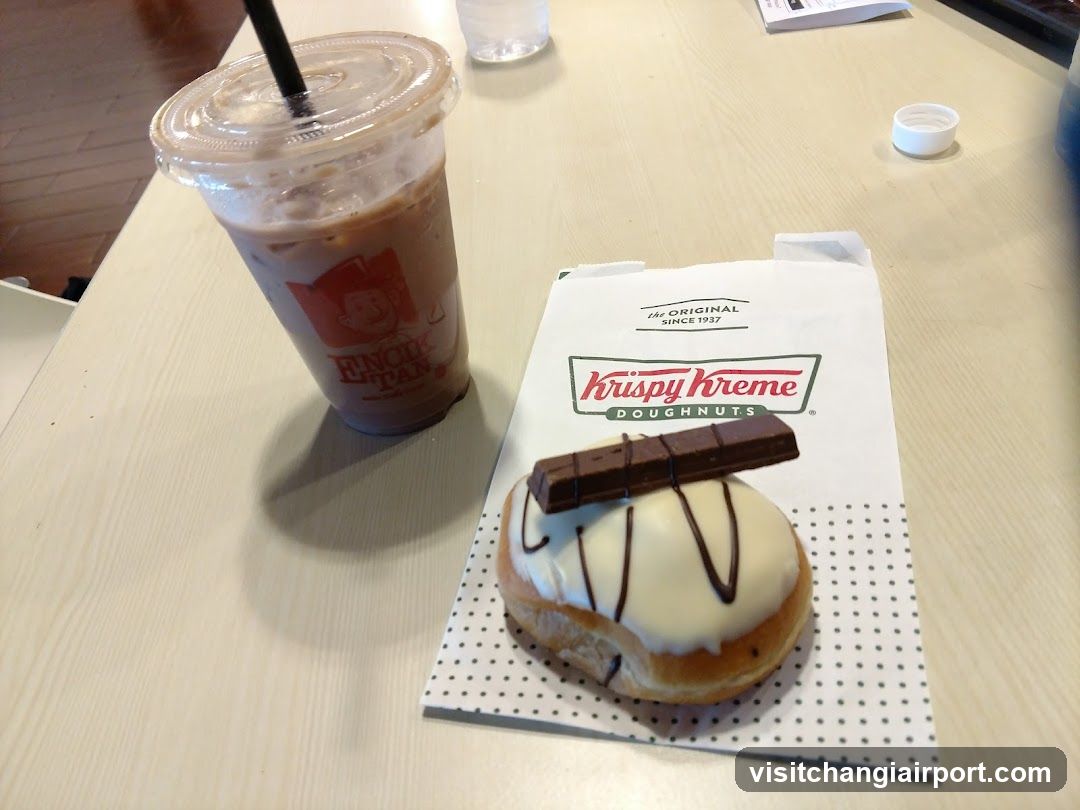 Krispy Kreme Donut and Drink