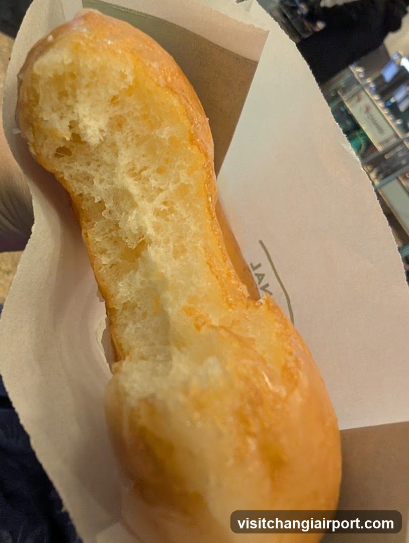 Glazed Donut in Paper Wrapper