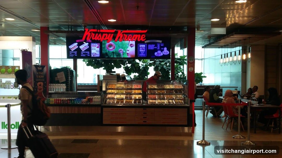 Krispy Kreme kiosk in airport terminal
