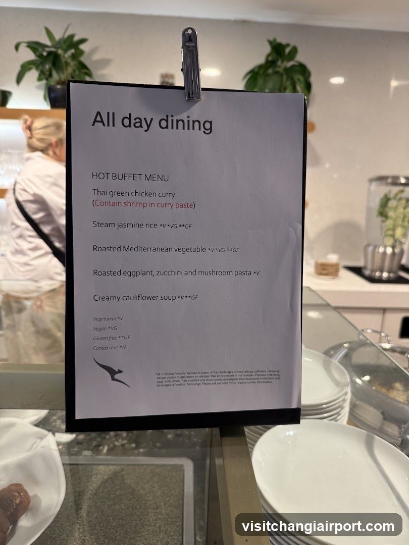 All day dining menu board