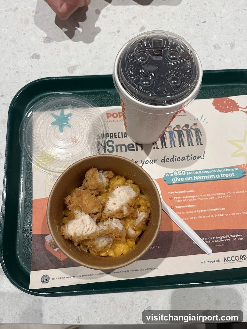 Food Tray with Meal and Drink