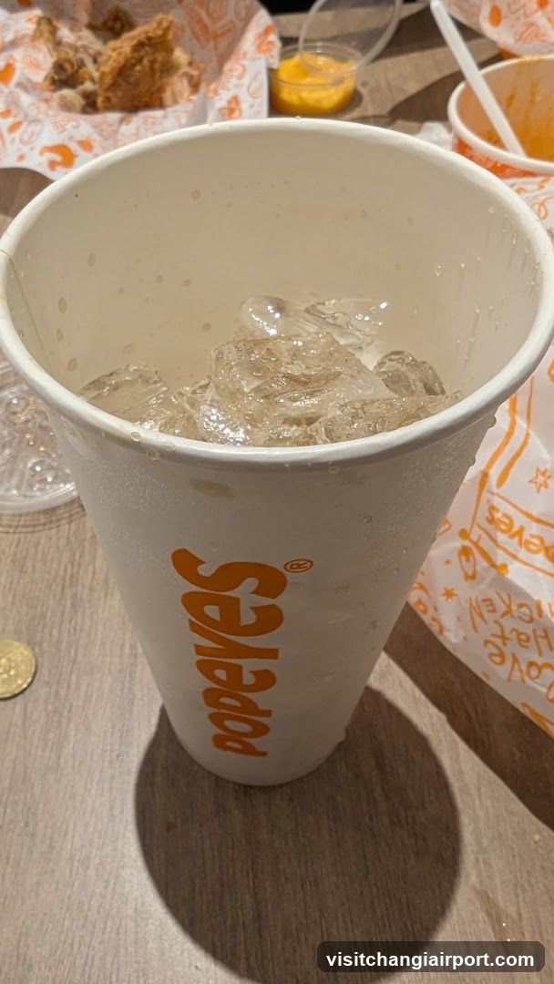 Popeyes Drink Cup with Ice