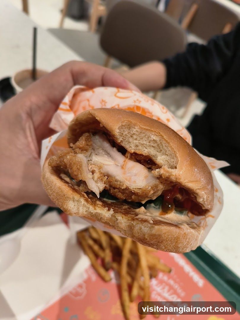 Chicken Burger with Fries