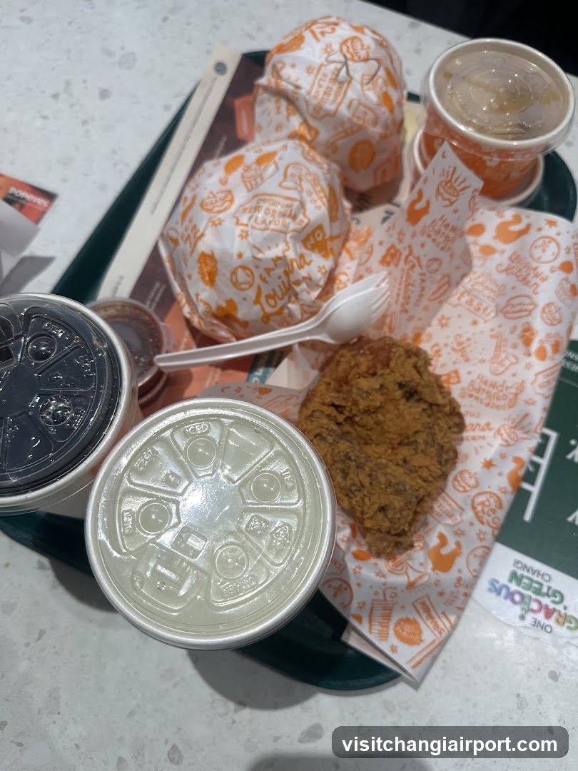 Fast Food Meal Tray