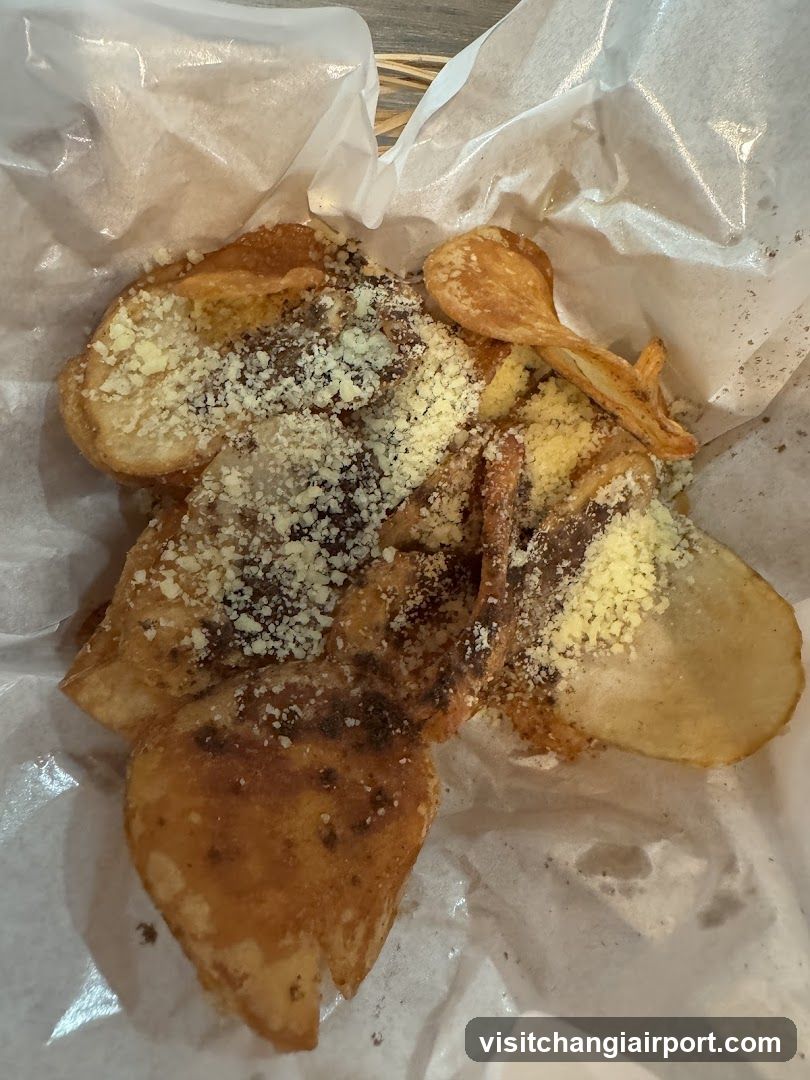 Fried Potato Chips with Seasoning