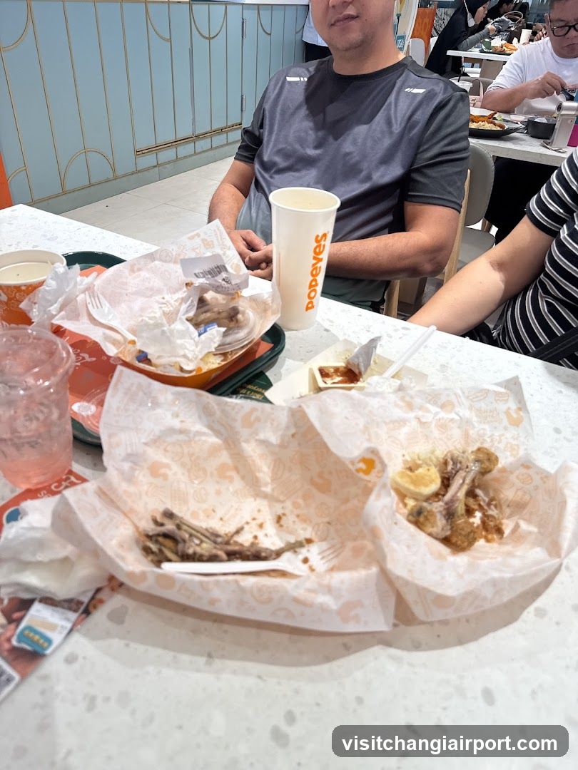 Popeyes Meal Deal Table Setting