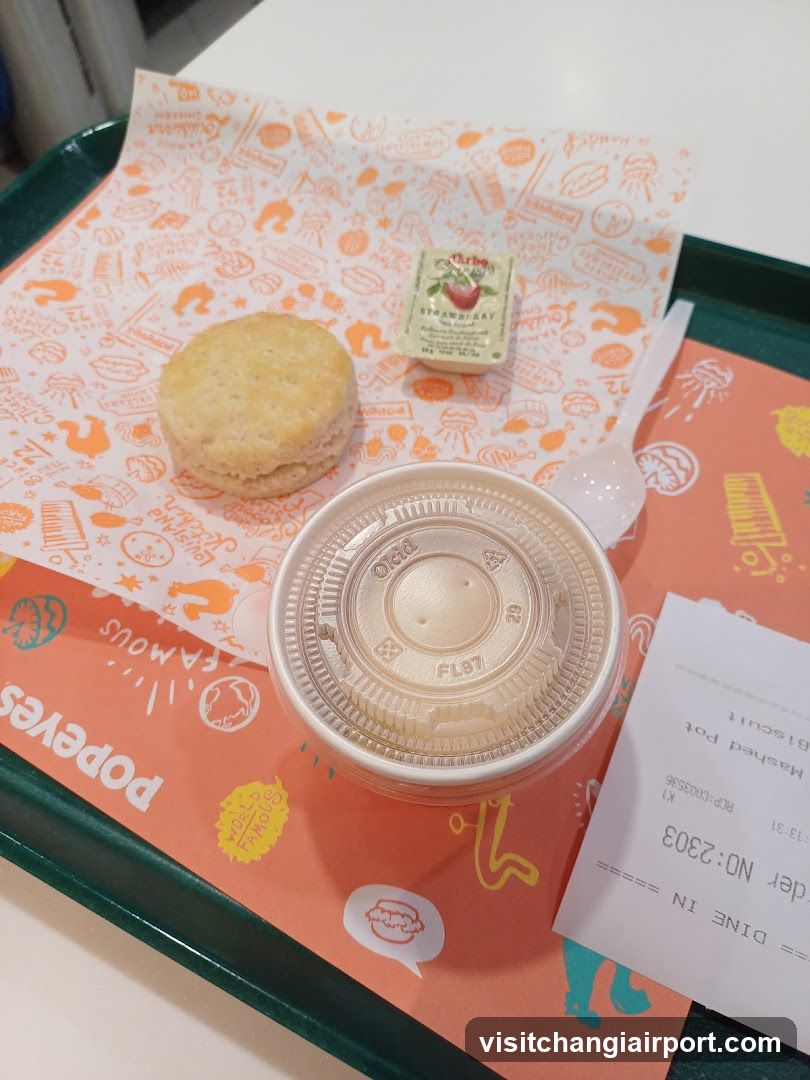 Popeyes Biscuit and Mashup Meal