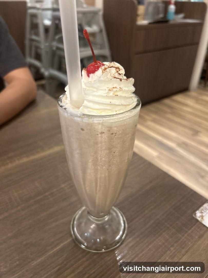 Milkshake with Whipped Cream and Cherry