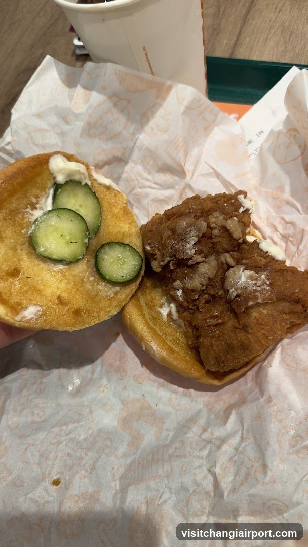 Fried Chicken Sandwich with Pickles