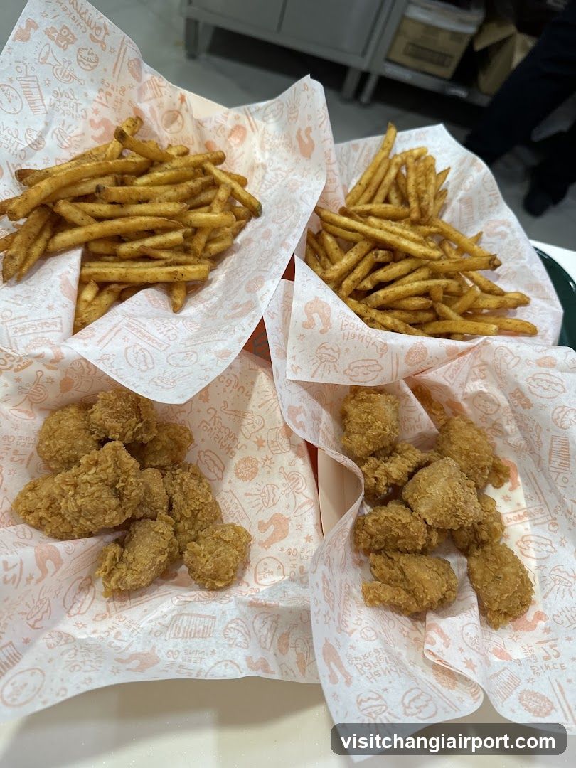 Fried Chicken and Fries