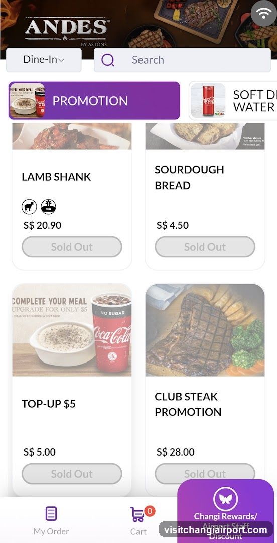 Andes by Astons Mobile App Interface