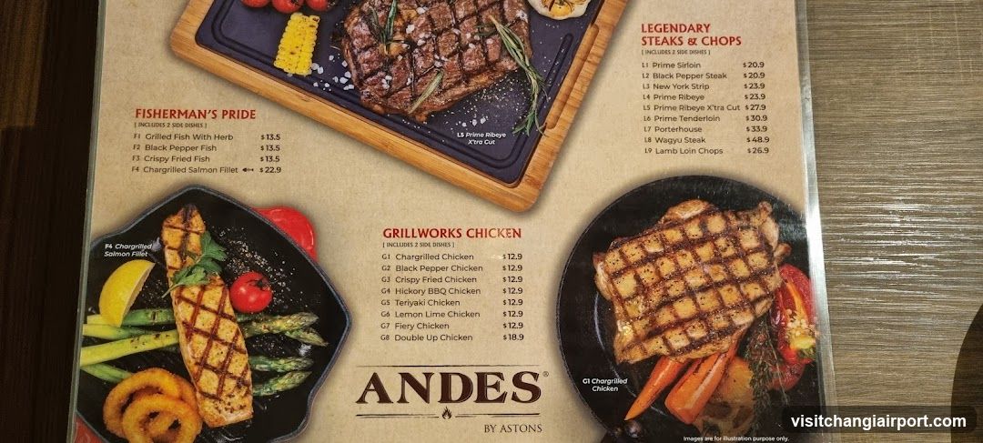 Andes by Astons Menu
