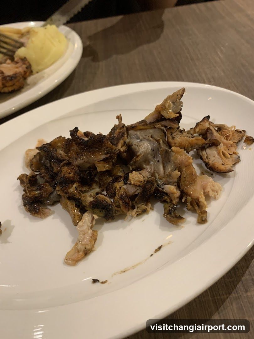 Remains of a meal on a plate