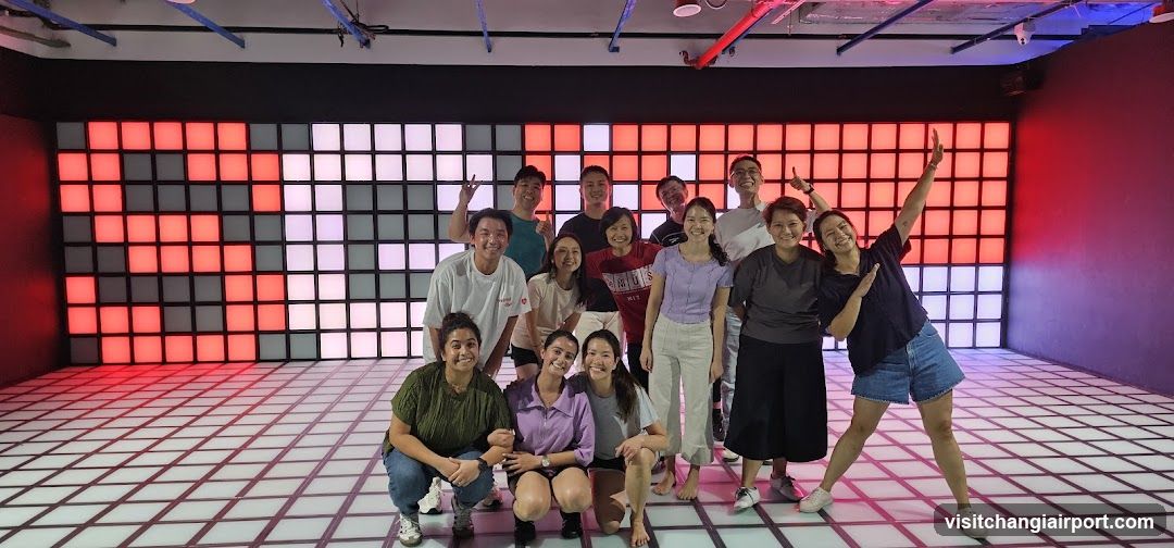 Group Photo in Interactive LED Room
