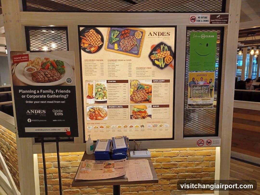 Andes Restaurant Display Stand