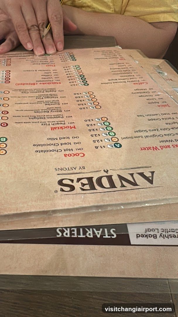 Andes Menu