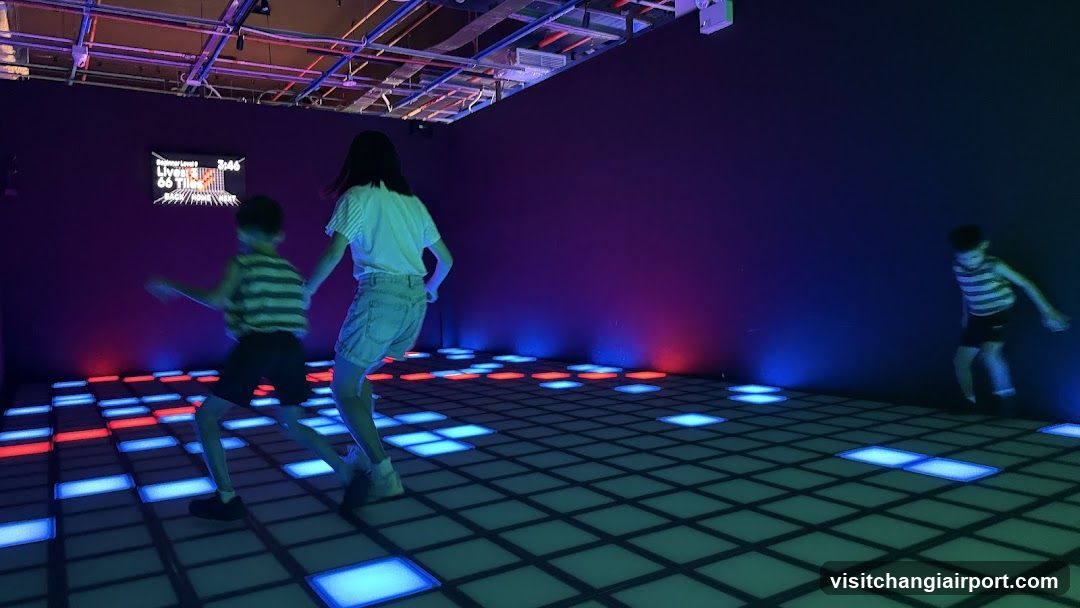 Kids Dancing on LED Floor