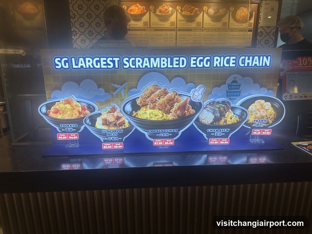 SG Largest Scrambled Egg Rice Chain Display