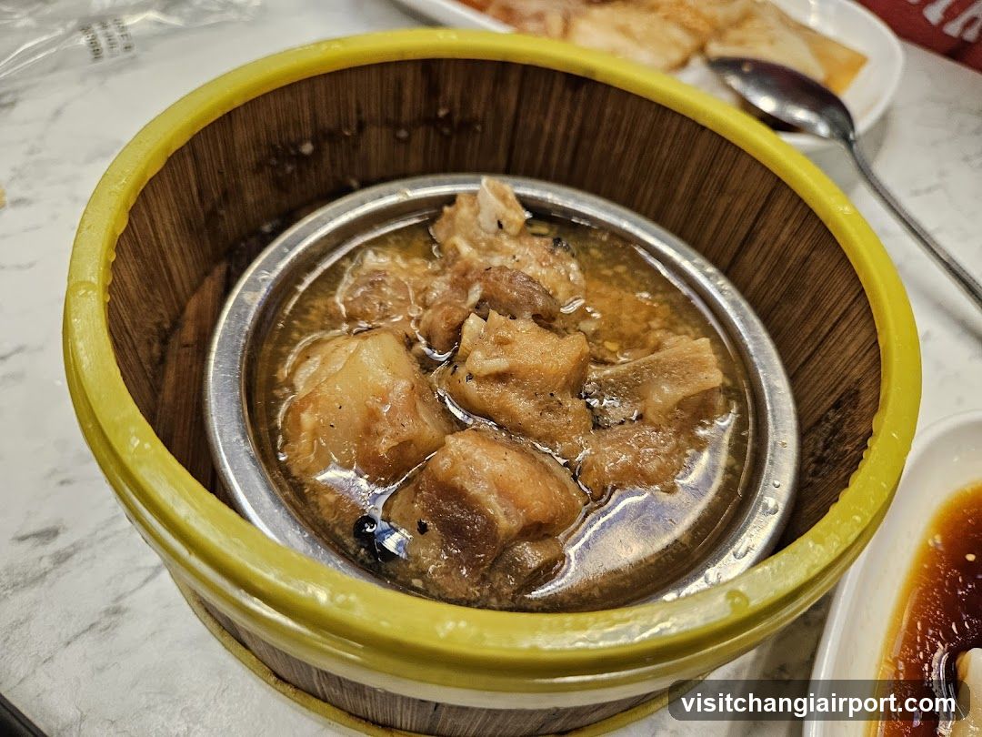 Steamed Pork Belly in Bamboo Steamer