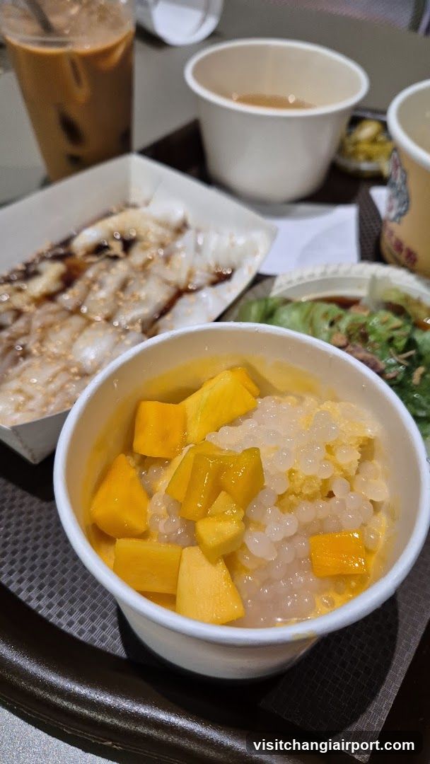 Food Tray with Dessert and Drinks