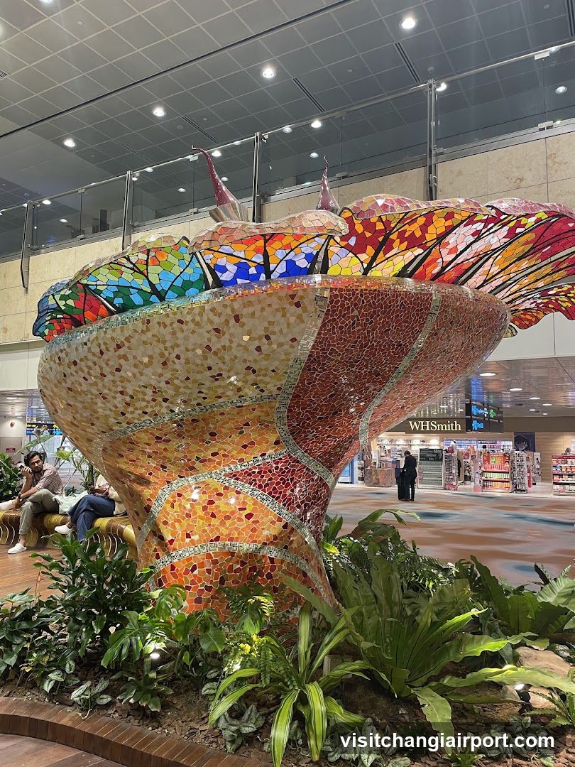 Mosaic Sculpture in Airport Terminal