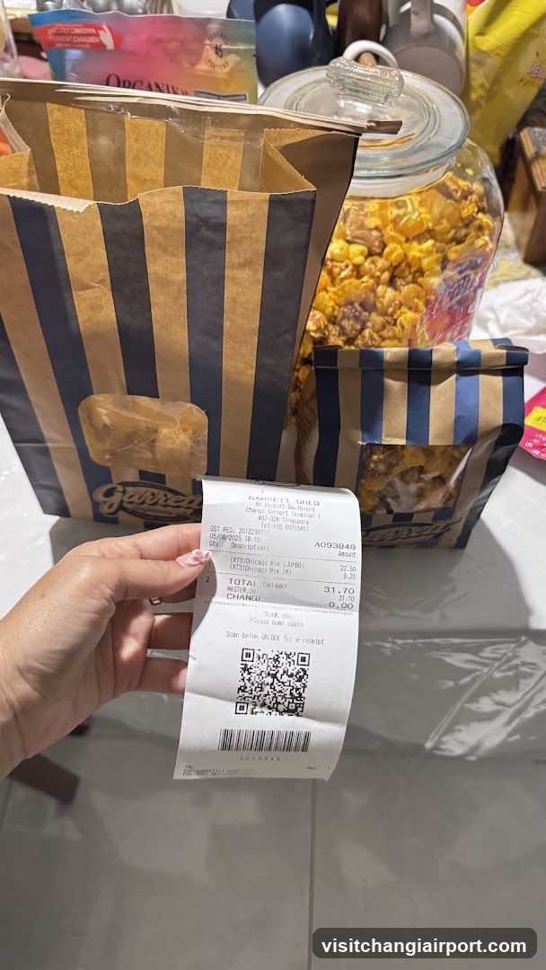 Snack Shop Interior with Receipt
