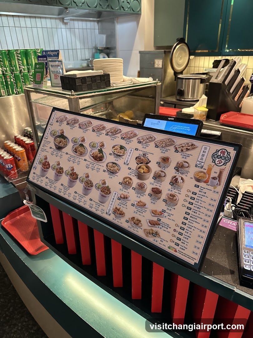 Dining Menu Display