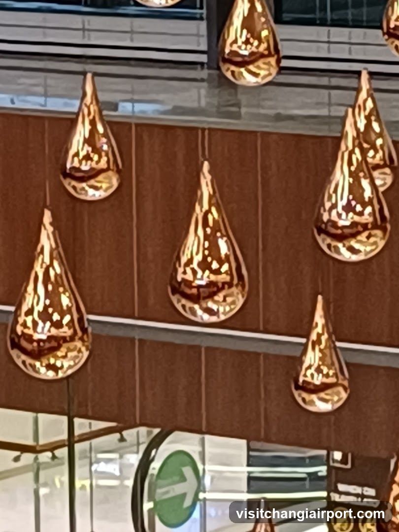 Hanging Copper Teardrop Lights