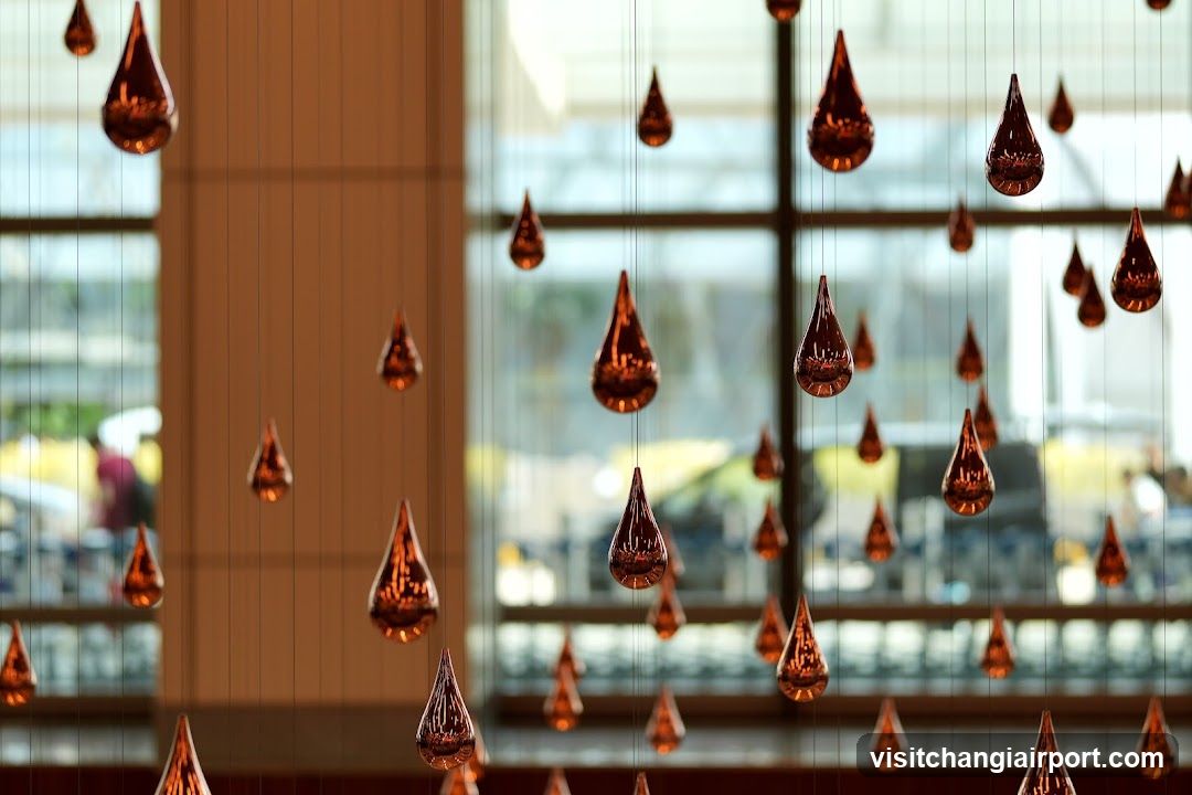 Hanging Copper Teardrop Decorations