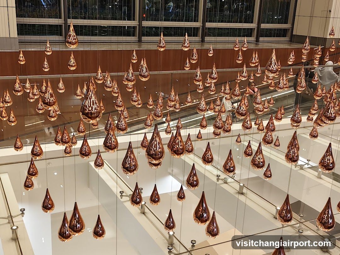 Hanging Copper Teardrop Installation