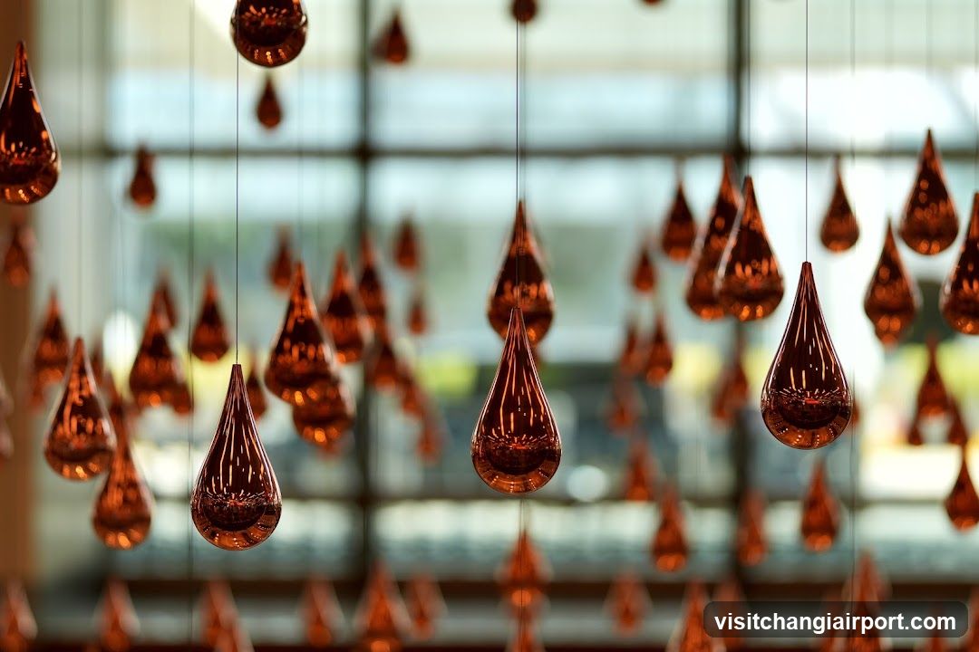 Hanging Copper Teardrop Decorations