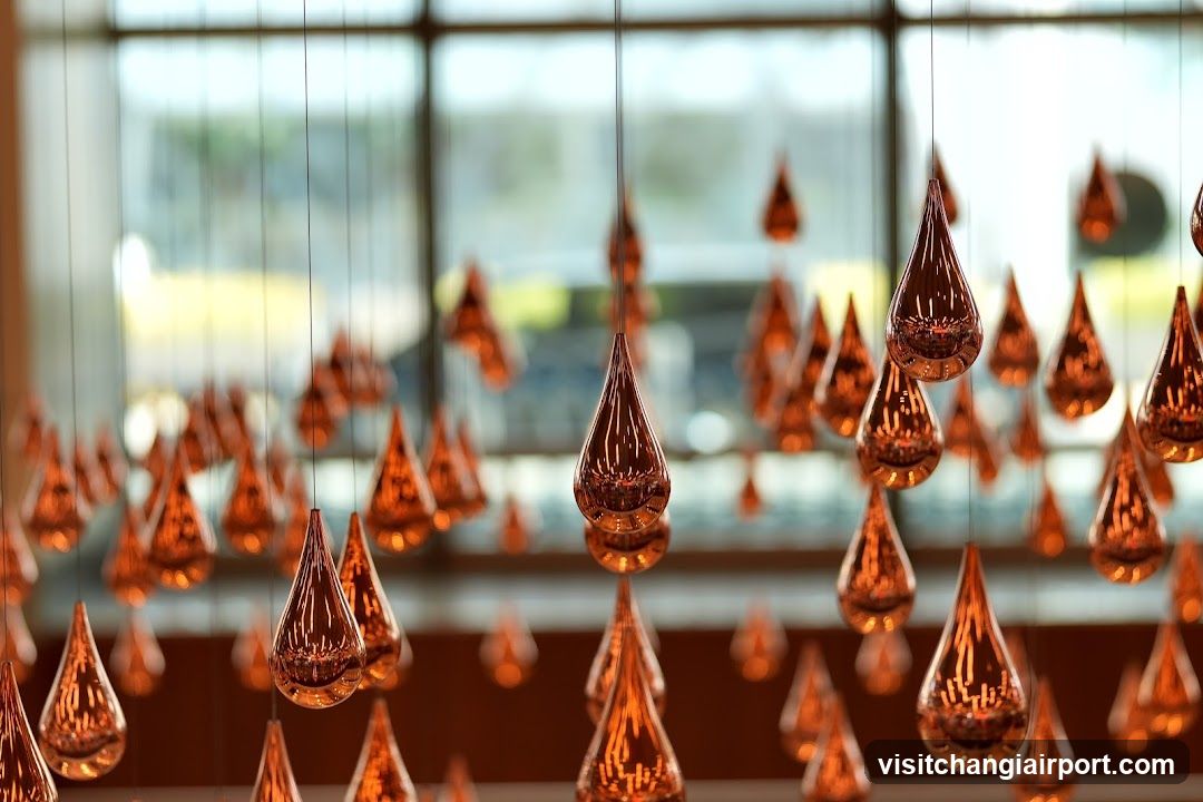 Hanging Copper Teardrop Lights