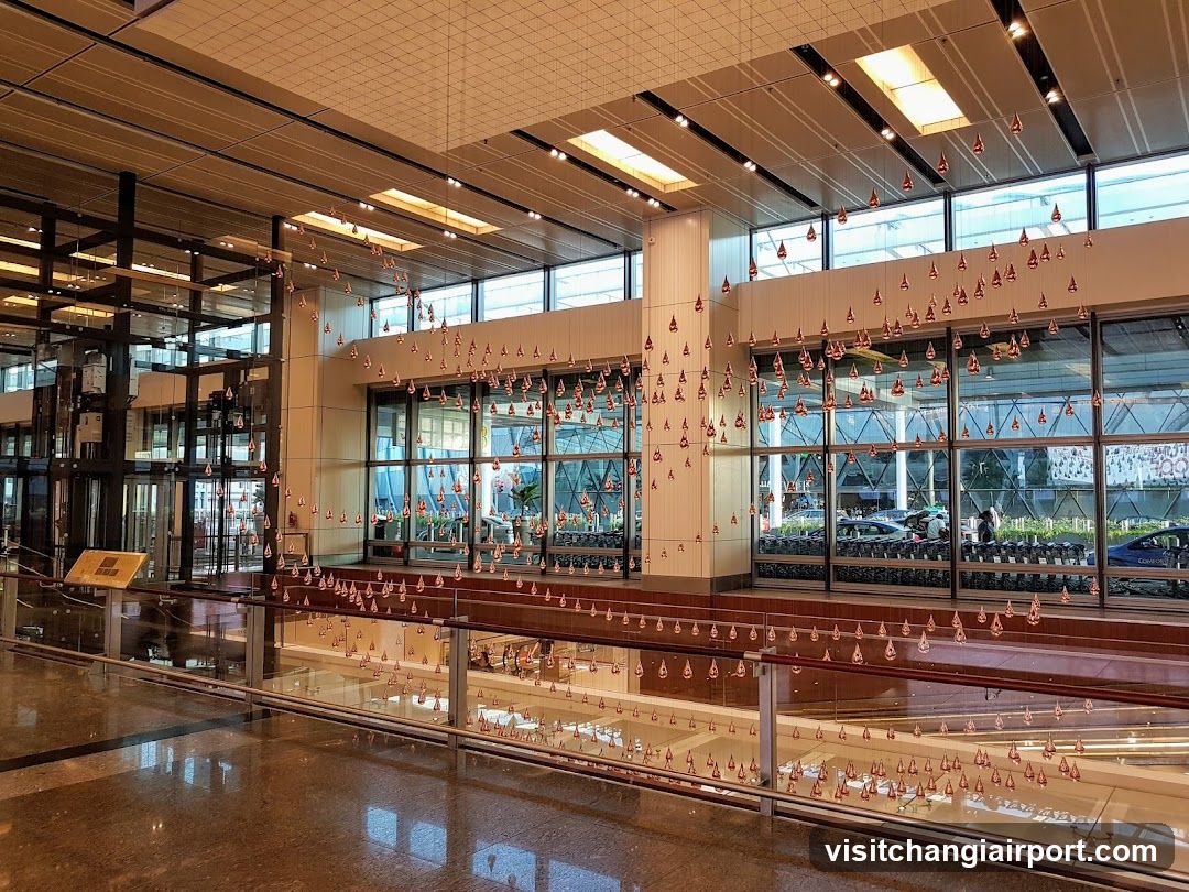 Interior Art Installation with Hanging Objects