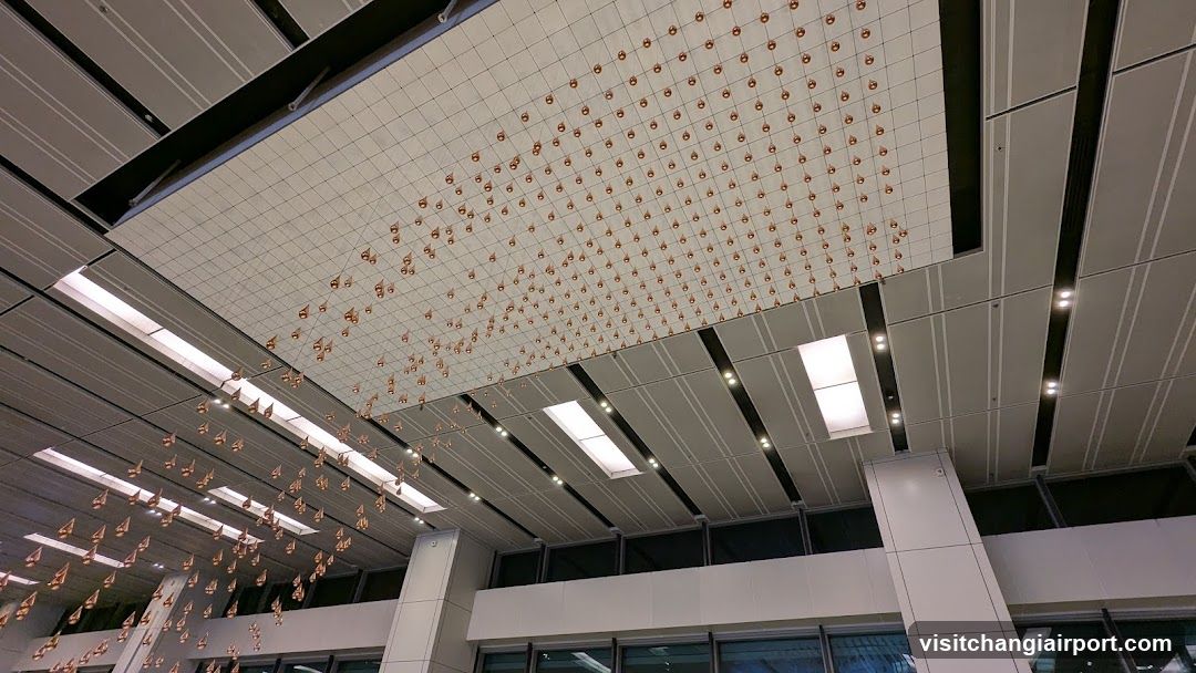 Ceiling Installation with Hanging Elements