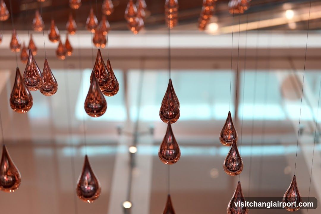 Hanging Copper Teardrop Lights