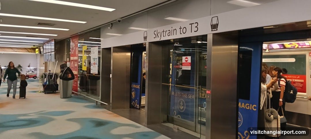 Skytrain to T3 Station Entrance
