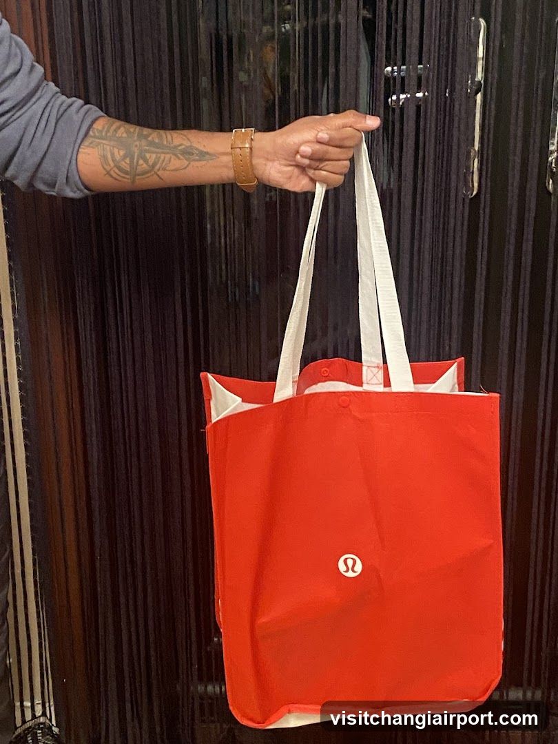 Red Lululemon Tote Bag