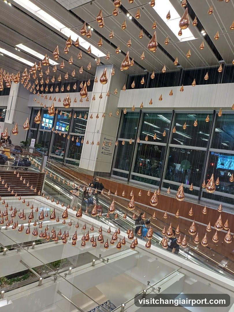 Suspended Art Installation in Public Space