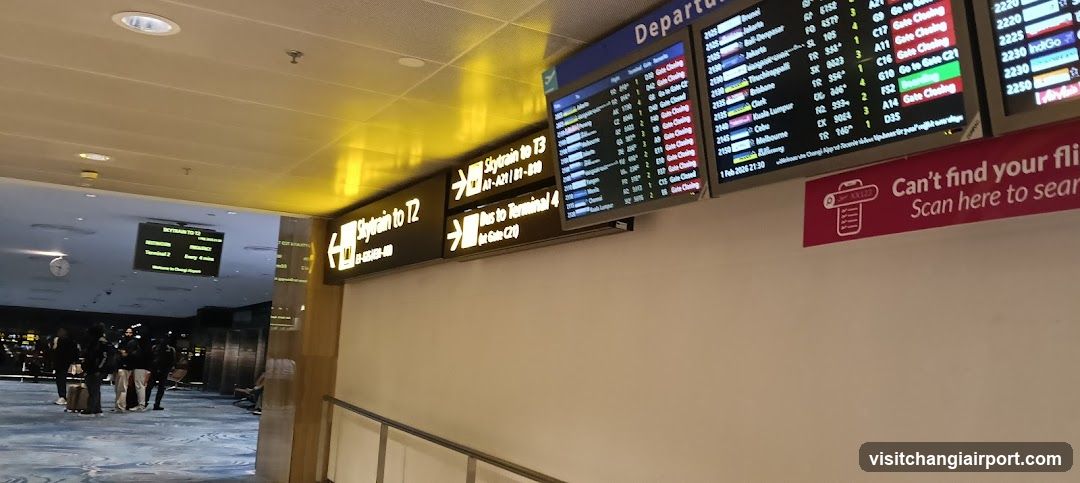 Airport Departure Board and Signage