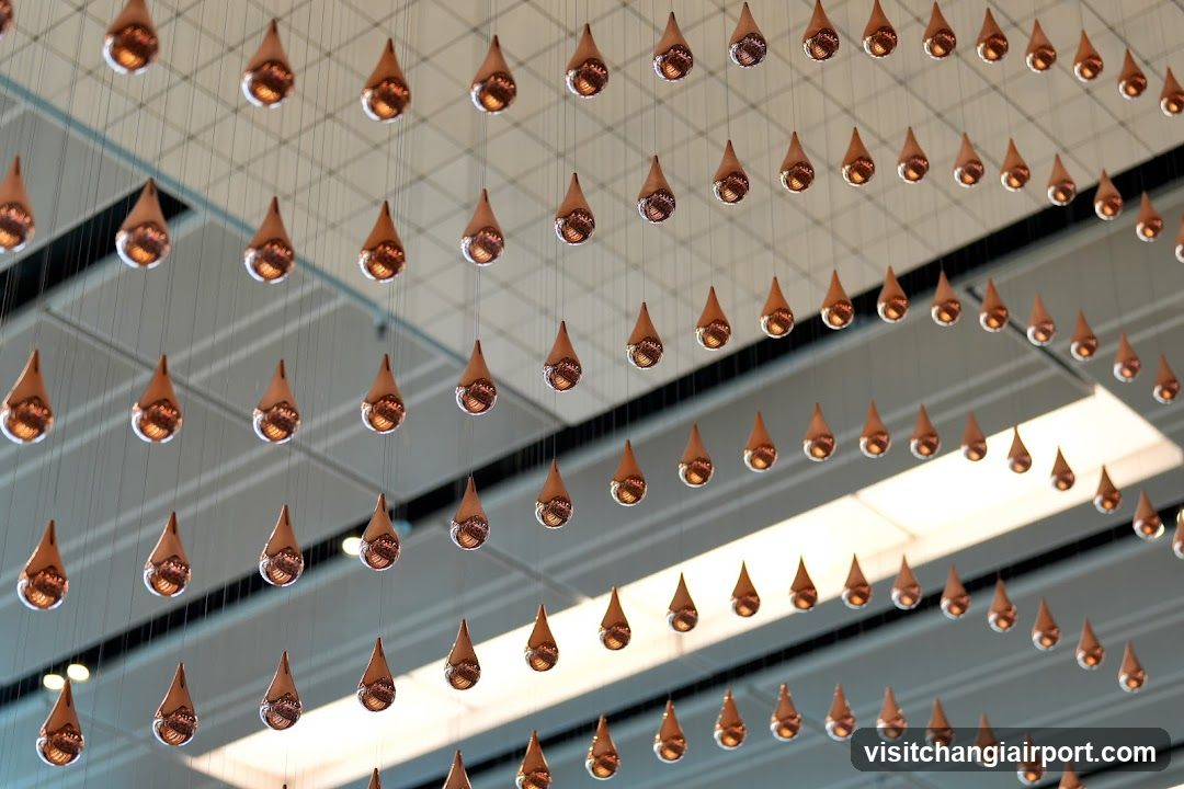 Hanging Copper Teardrop Lights