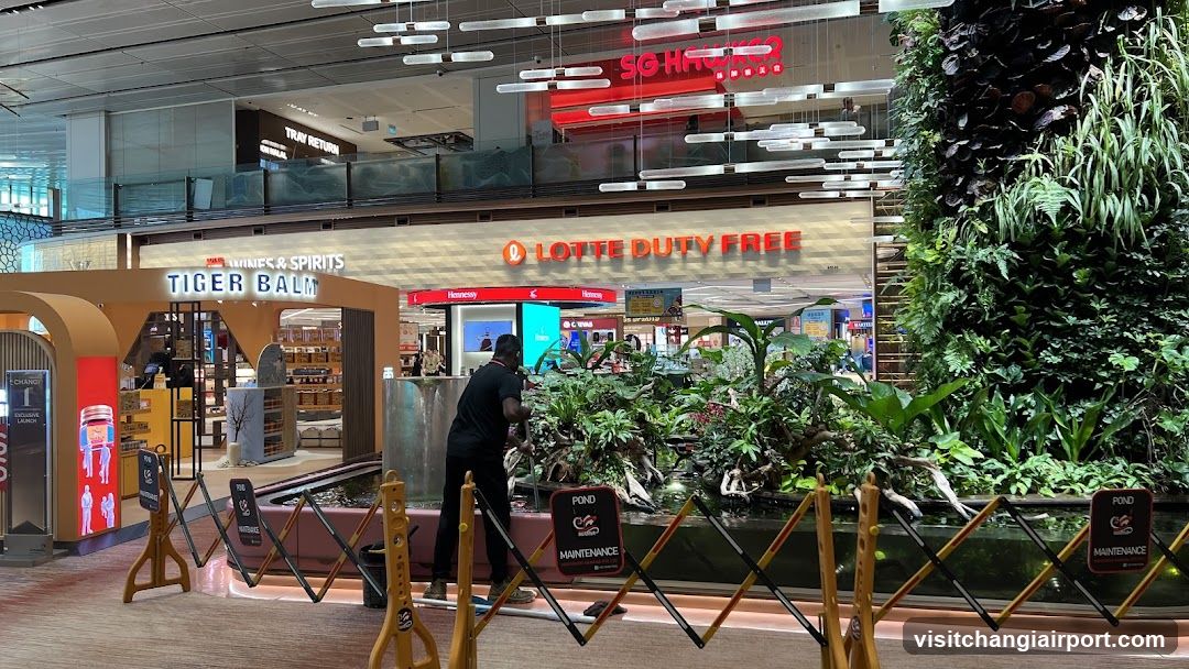 Airport Terminal Interior with Duty Free Store