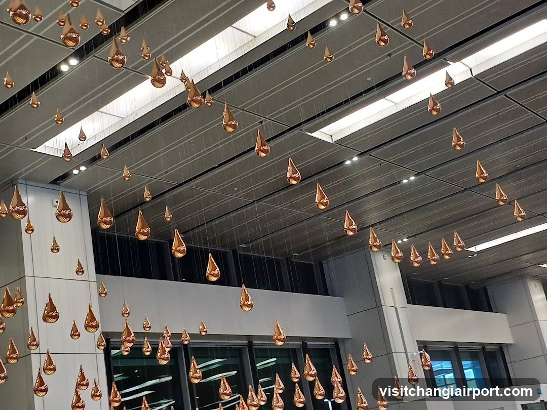 Hanging Copper Teardrop Sculptures