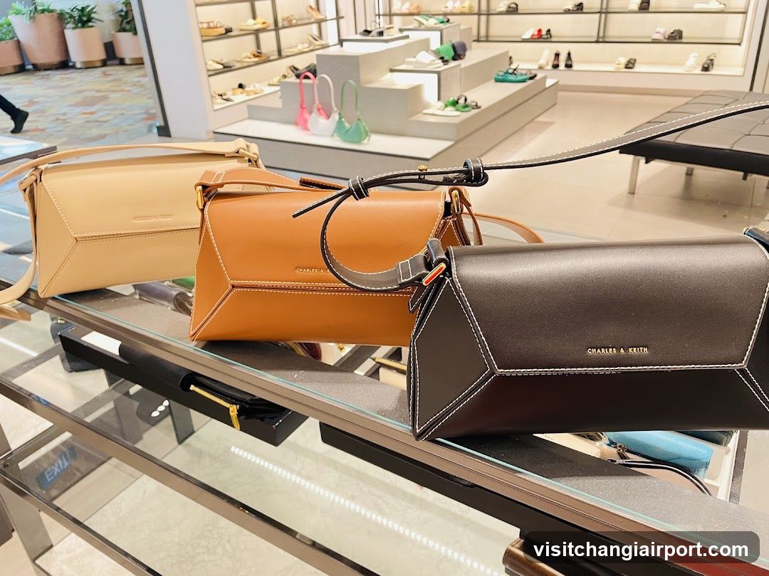 Charles & Keith Handbags Display