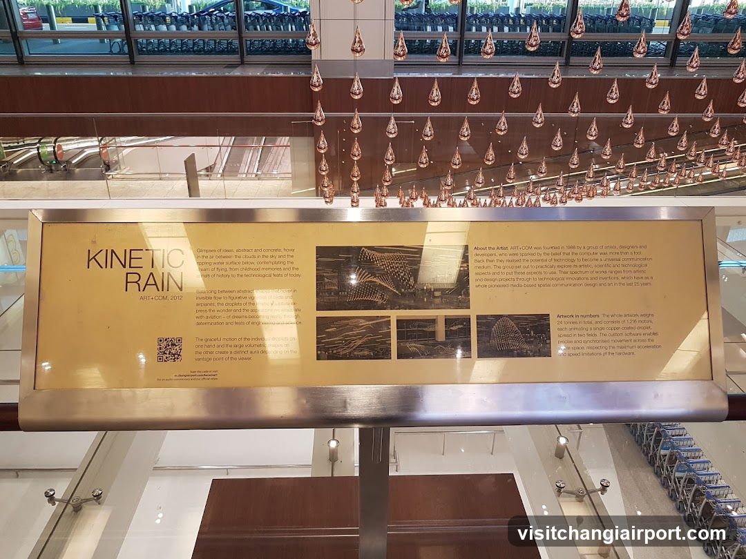 Kinetic Rain Art Installation Info Board