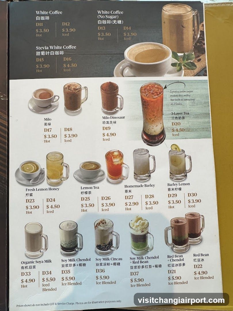 Coffee and Tea Menu